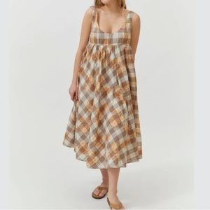gingham urban outfitters dress